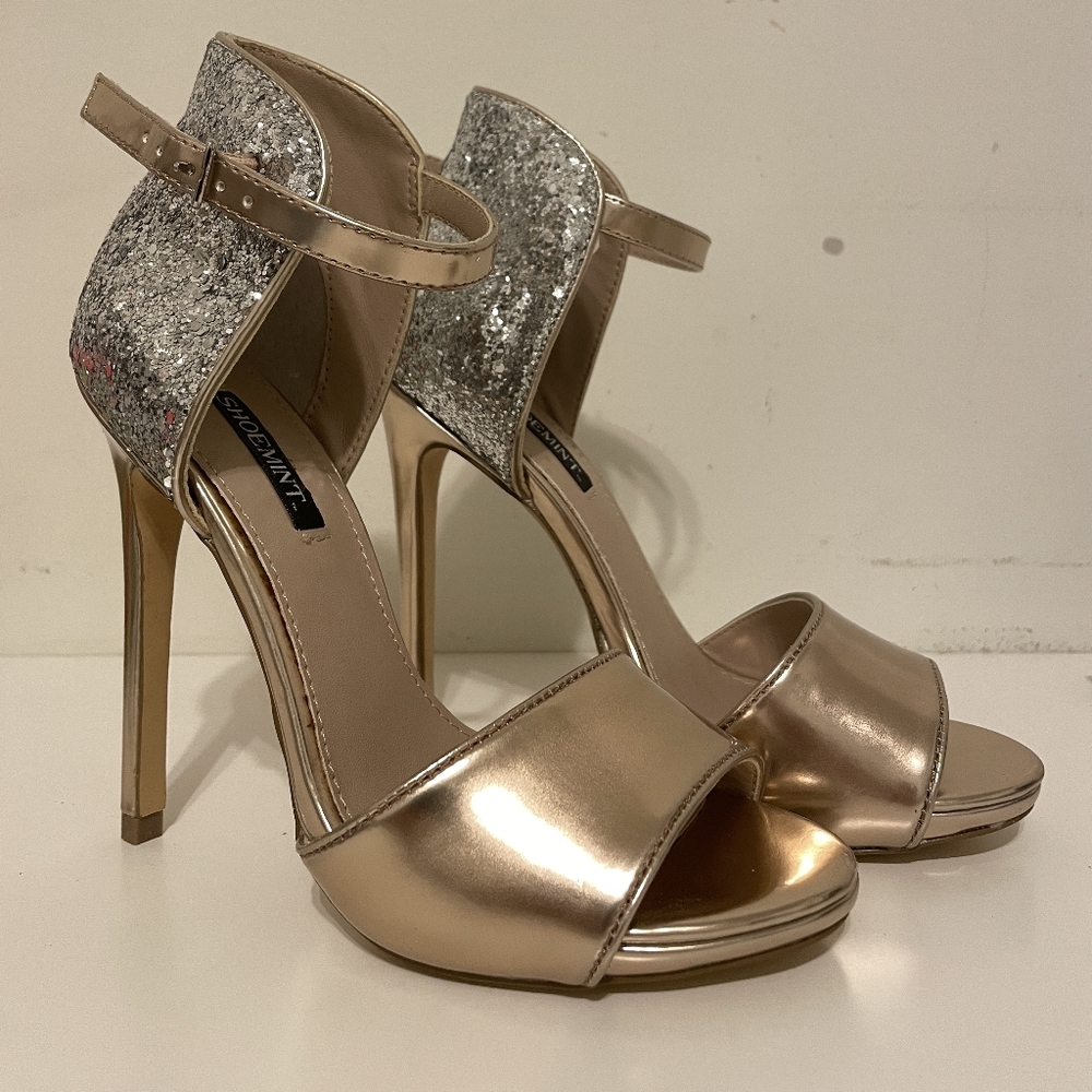 Shoemint by Steve Madden - Eileen Rose Gold Heels Size 5